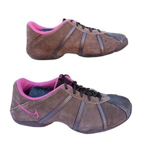 Nike Shoes Women's Size 8.5 Brown Suede Pink Lining Athletic Sneakers 313602-222